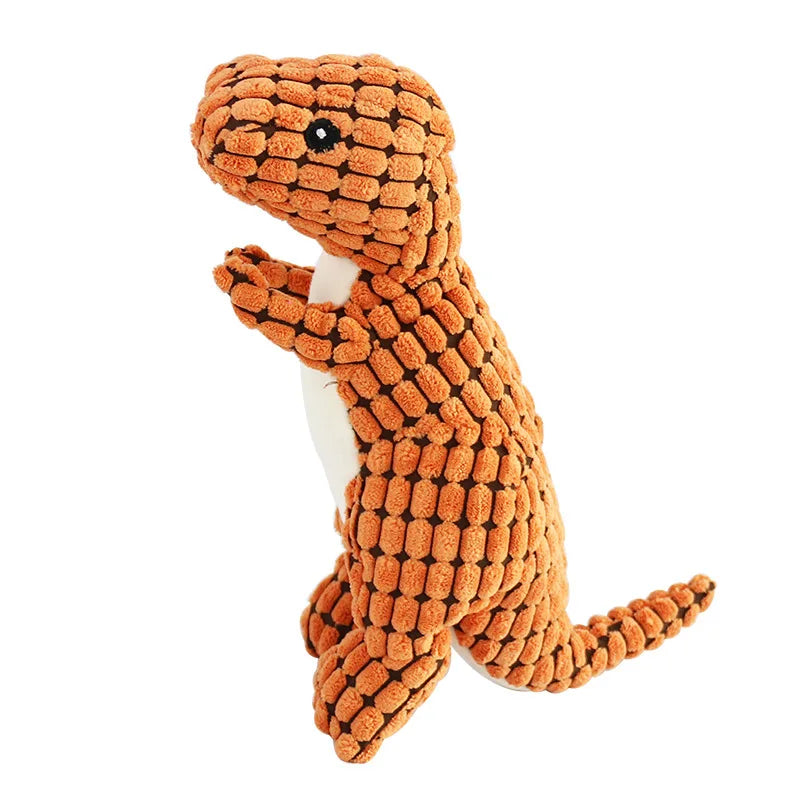 Pets Dog Chew Stuffed Funny Dinosaur Shape Cats Corn Wool Vocal Toy