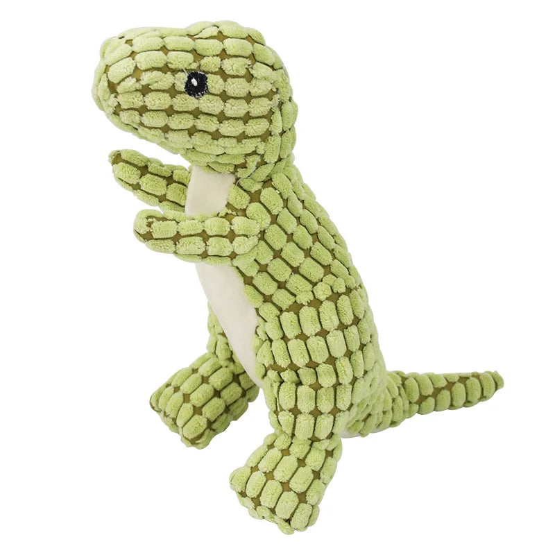 Pets Dog Chew Stuffed Funny Dinosaur Shape Cats Corn Wool Vocal Toy