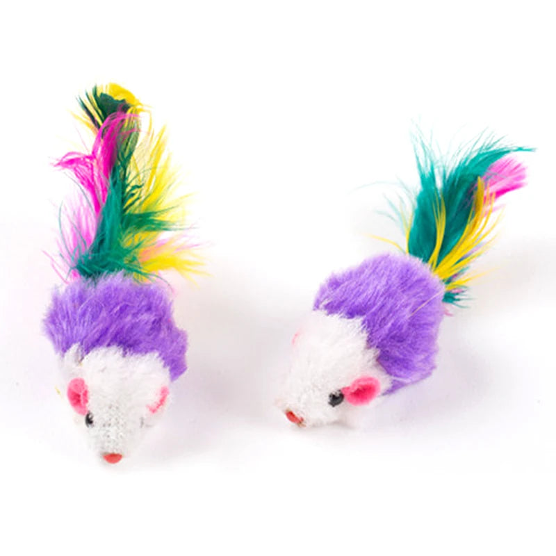 Cute Mini Soft Fleece False Mouse Cat Toys