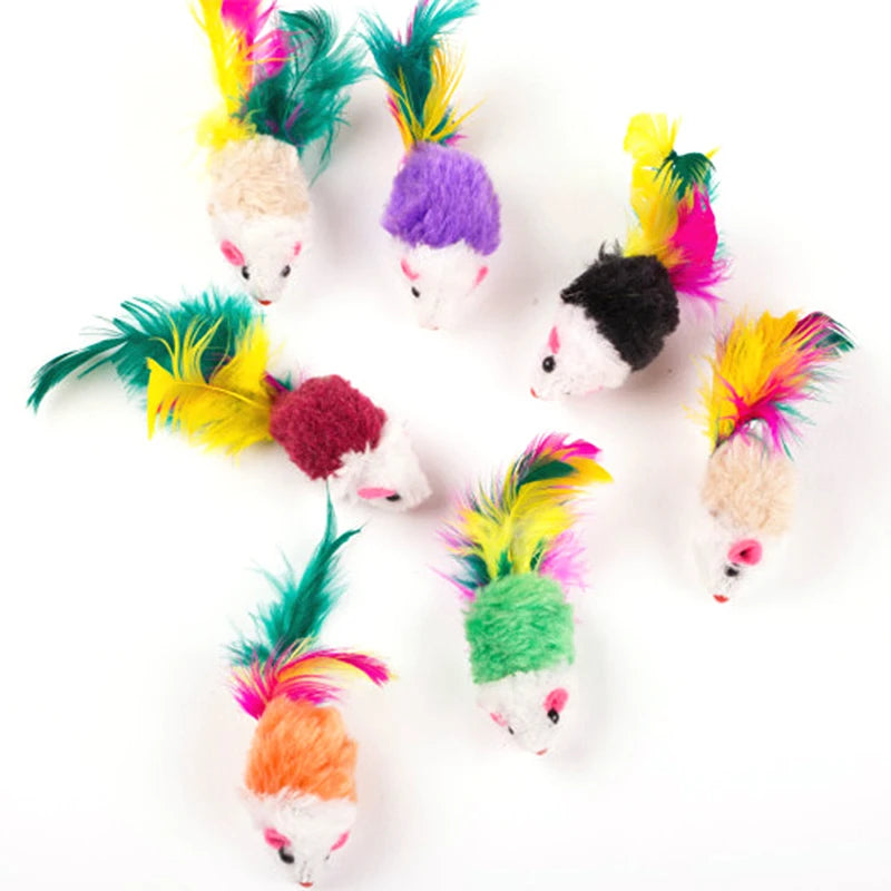 Cute Mini Soft Fleece False Mouse Cat Toys