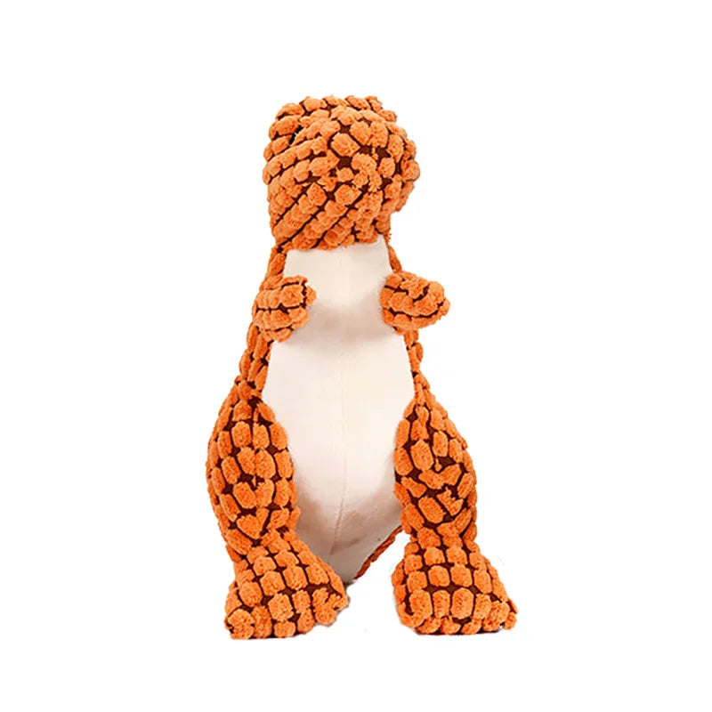 Pets Dog Chew Stuffed Funny Dinosaur Shape Cats Corn Wool Vocal Toy