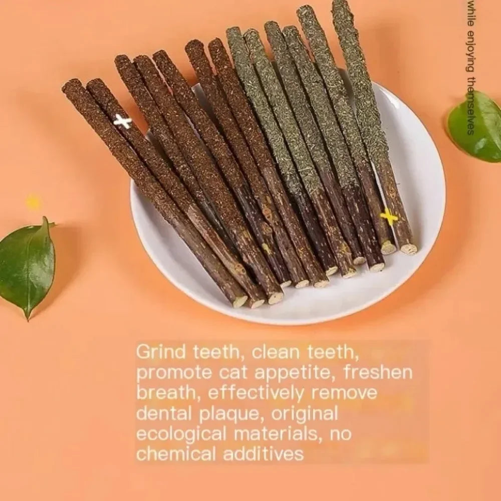 6PCs Natural Cat Sticks Cat Toys