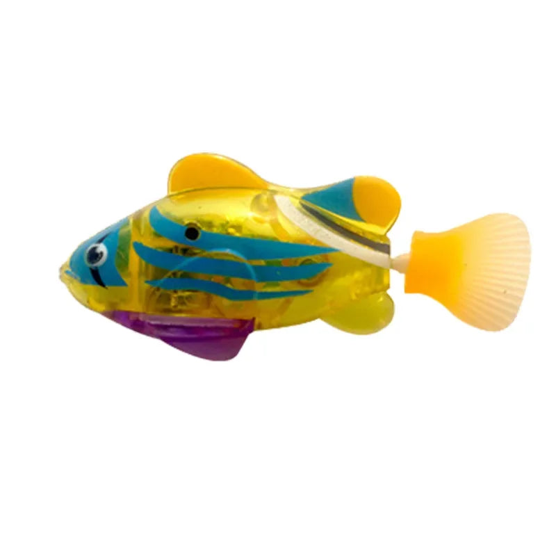Pet Cat Toy LED Interactive Swimming Robot Fish Toy