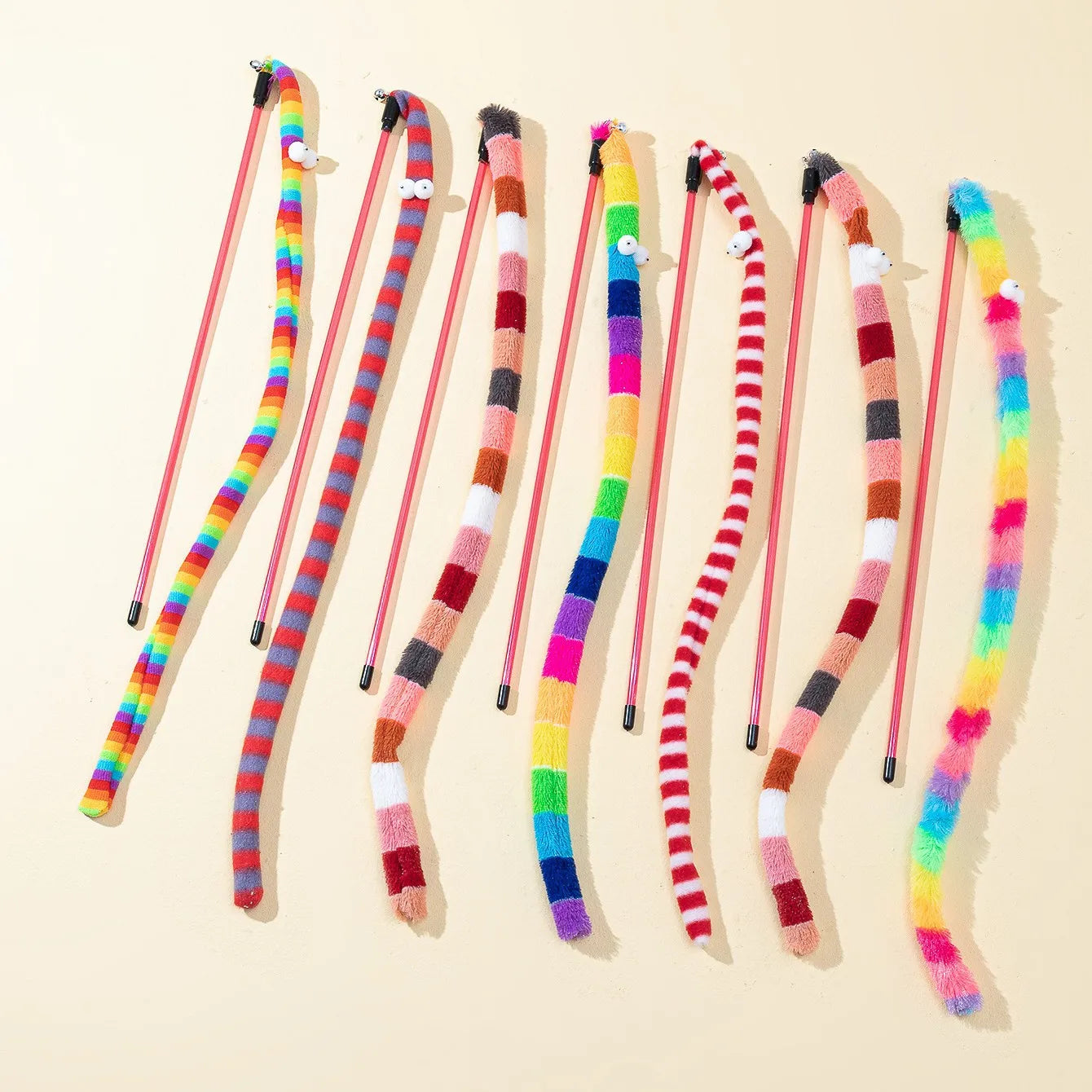 Cat Toy Caterpillar Cat Teaser Wand Cat Interactive Toys