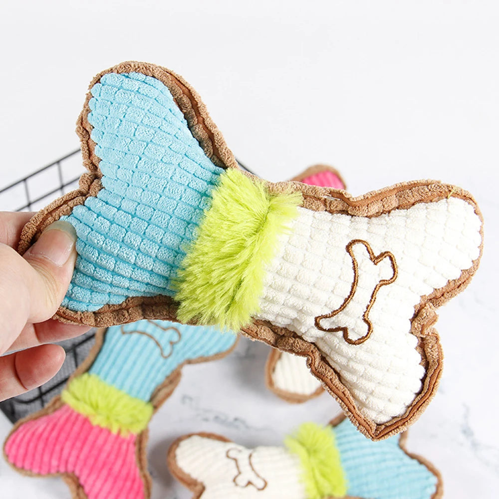 Pet Sound Grinding Teeth Bite Resistant Cat Dog Plush Toy