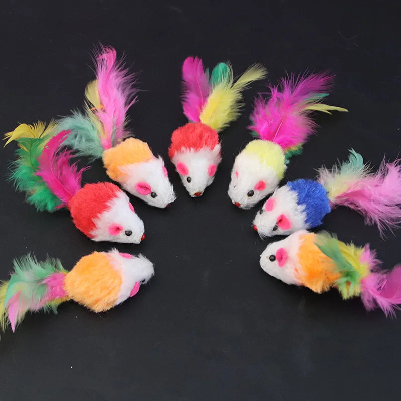 Cat Toys Interactive Cute Soft Fleece False Mouse