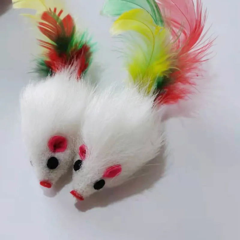 Cat Toys Interactive Cute Soft Fleece False Mouse