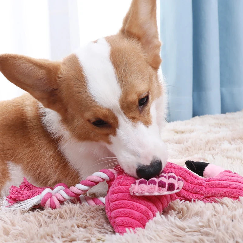 Animal Shape Squeaky Toys Plush Dog Toy