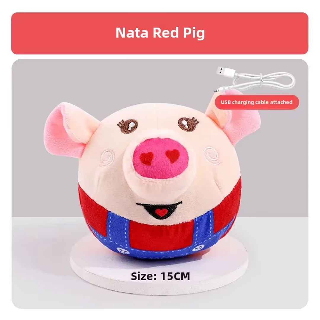 New Dog Toys Interactive Puzzle Electric Plush Jumping Ball