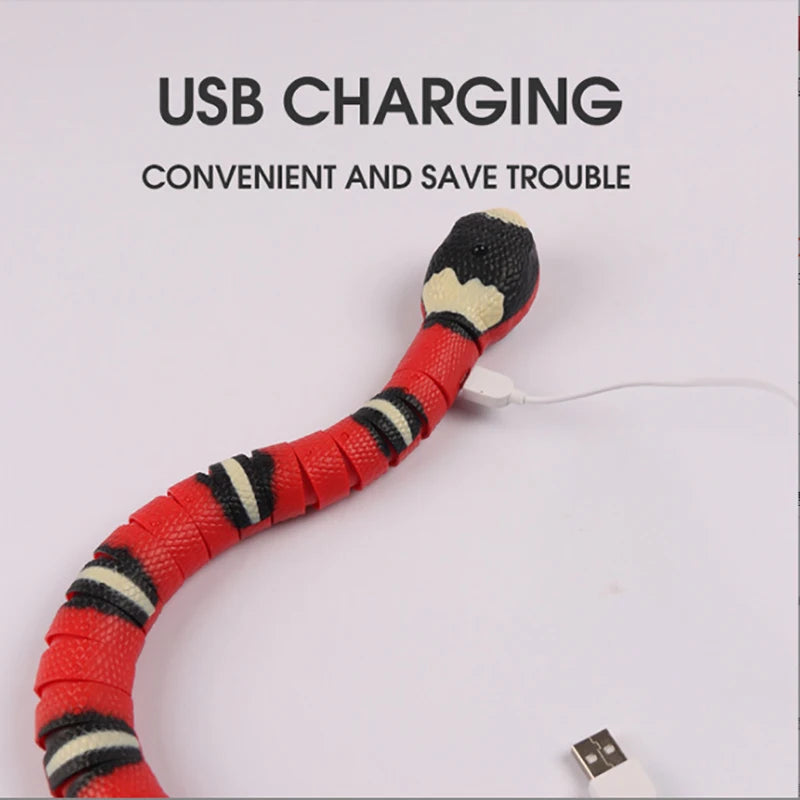 Automatic Cat Toys Interactive Smart Sensing Snake Tease Toys