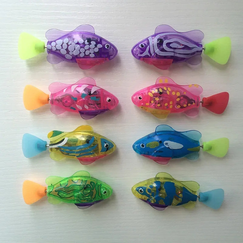Pet Cat Toy LED Interactive Swimming Robot Fish Toy