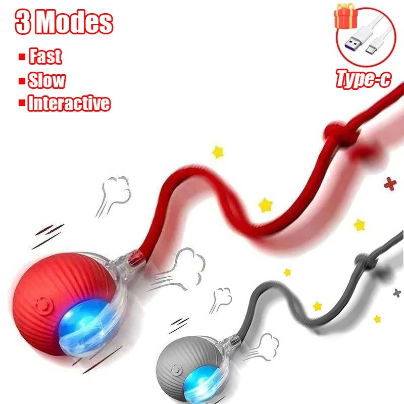 New Cat Interactive Ball Toy Automatic Rolling Ball