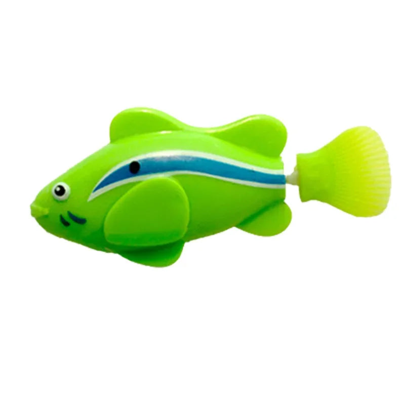 Pet Cat Toy LED Interactive Swimming Robot Fish Toy