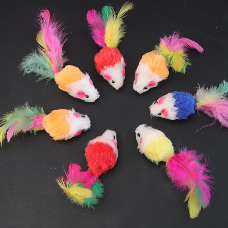 Cat Toys Interactive Cute Soft Fleece False Mouse
