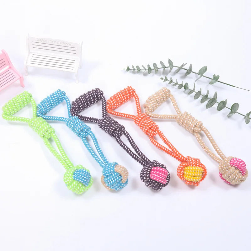 Interactive Cotton Rope Mini Dog Toys Ball