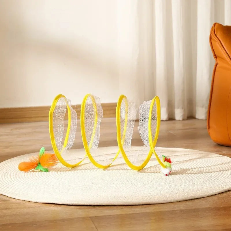 Dr.DC Cat Tunnel For Indoor Cats Collapsible Toy