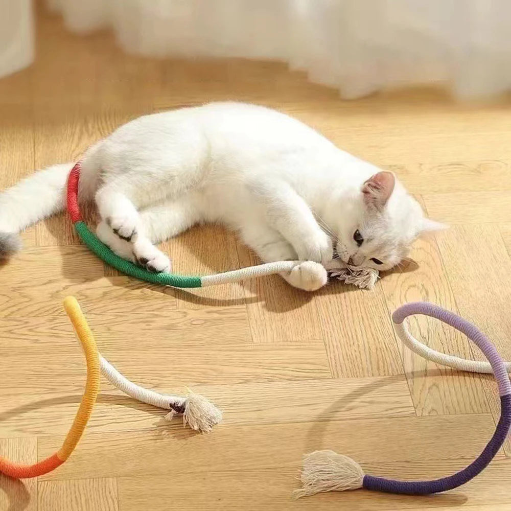 Cat Toys Chew Rope Safe Teeth Cleaning Toy