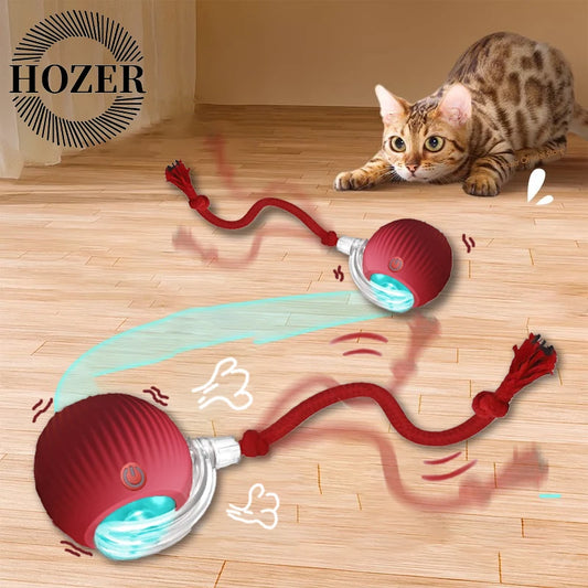 2Pcs Cat Interactive Ball Toys Automatic Rolling Ball