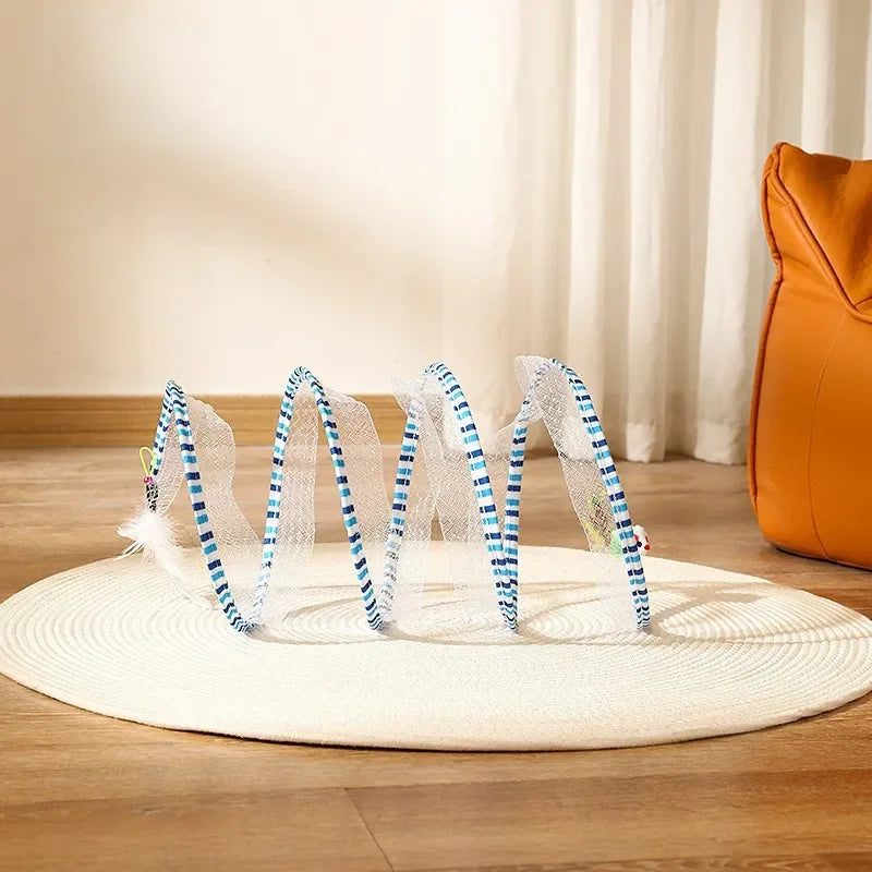 Dr.DC Cat Tunnel For Indoor Cats Collapsible Toy