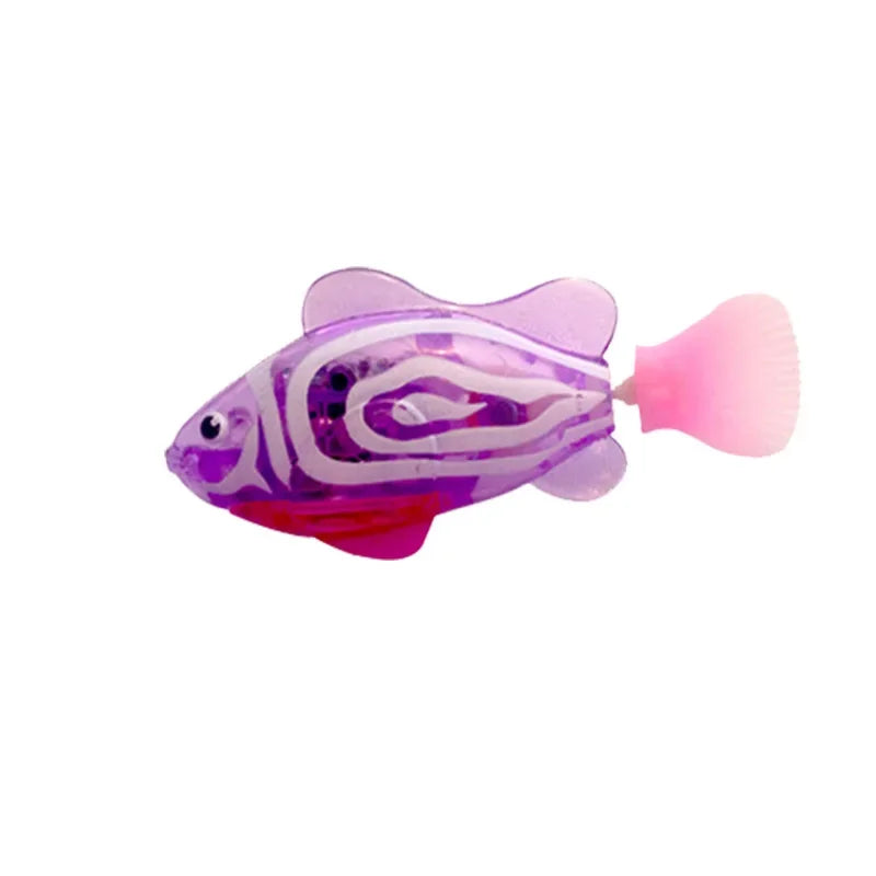 Pet Cat Toy LED Interactive Swimming Robot Fish Toy