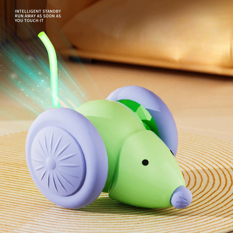 Electric Mouse Car Automatic Teaser kitten Pet Toys