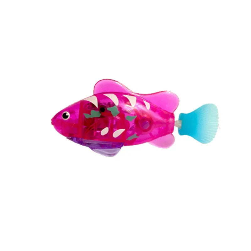 Pet Cat Toy LED Interactive Swimming Robot Fish Toy