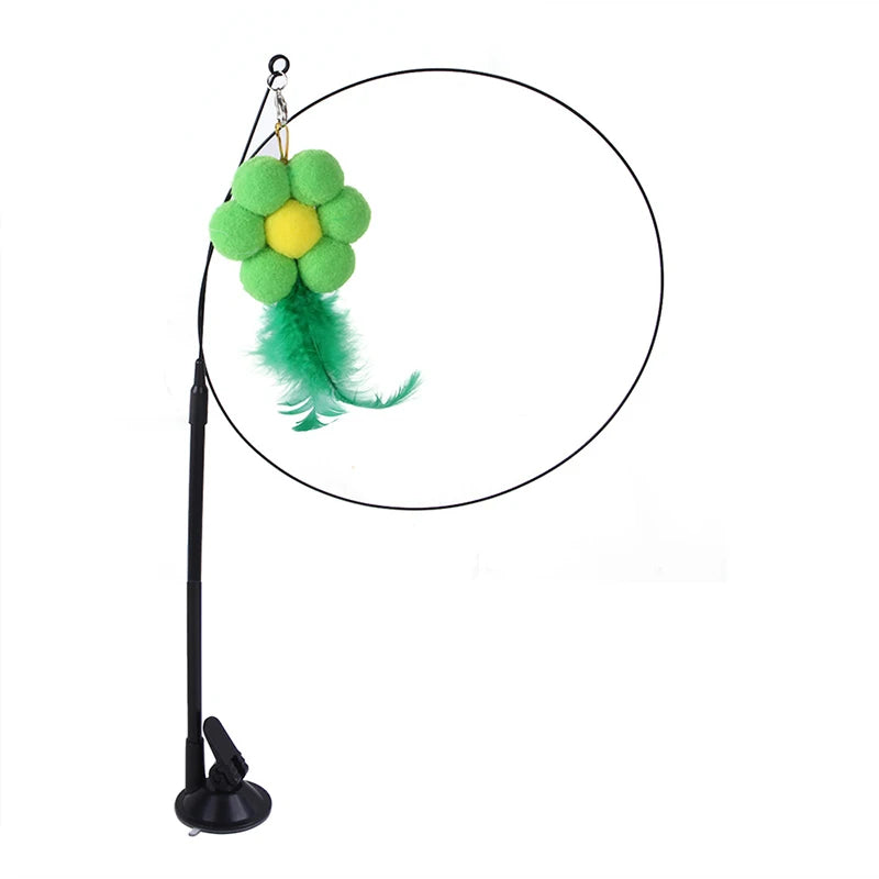 Cat Toys Simulation Bird interactive Sucker Feather Bird