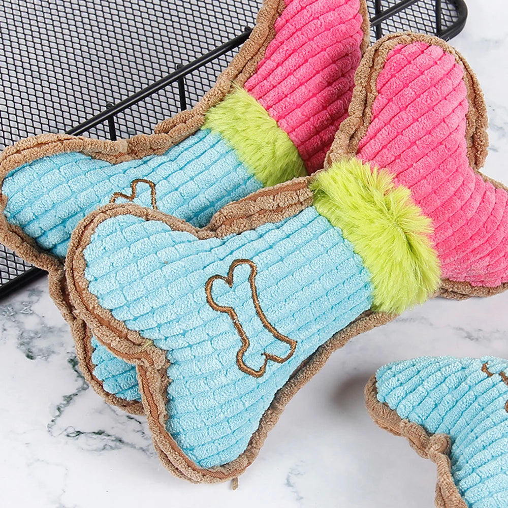 Pet Sound Grinding Teeth Bite Resistant Cat Dog Plush Toy