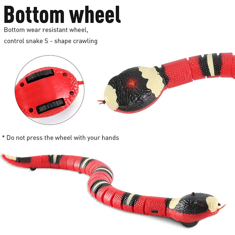 Automatic Cat Toys Interactive Smart Sensing Snake Tease Toys