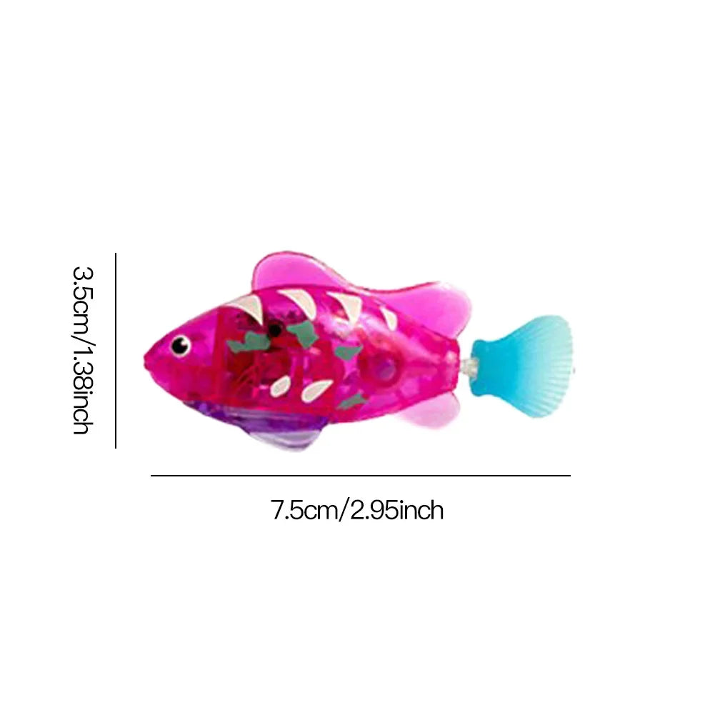 Pet Cat Toy LED Interactive Swimming Robot Fish Toy