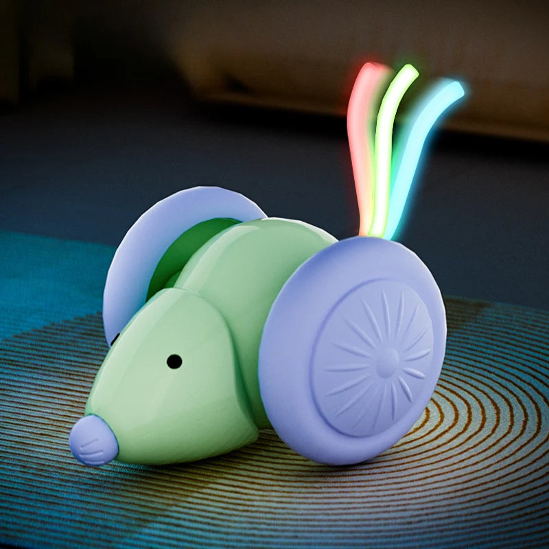 Electric Mouse Car Automatic Teaser kitten Pet Toys