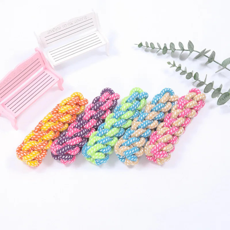 Interactive Cotton Rope Mini Dog Toys Ball