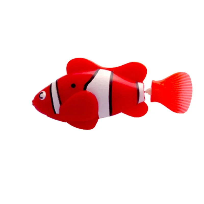 Pet Cat Toy LED Interactive Swimming Robot Fish Toy