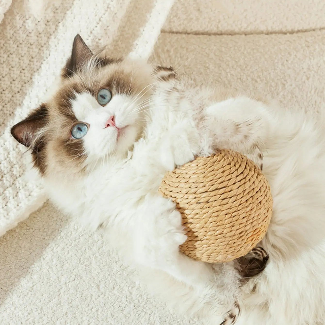 Interactive Sisal Cat Scratching Ball Toy