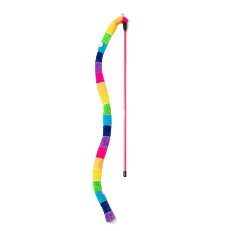 Cat Toy Caterpillar Cat Teaser Wand Cat Interactive Toys