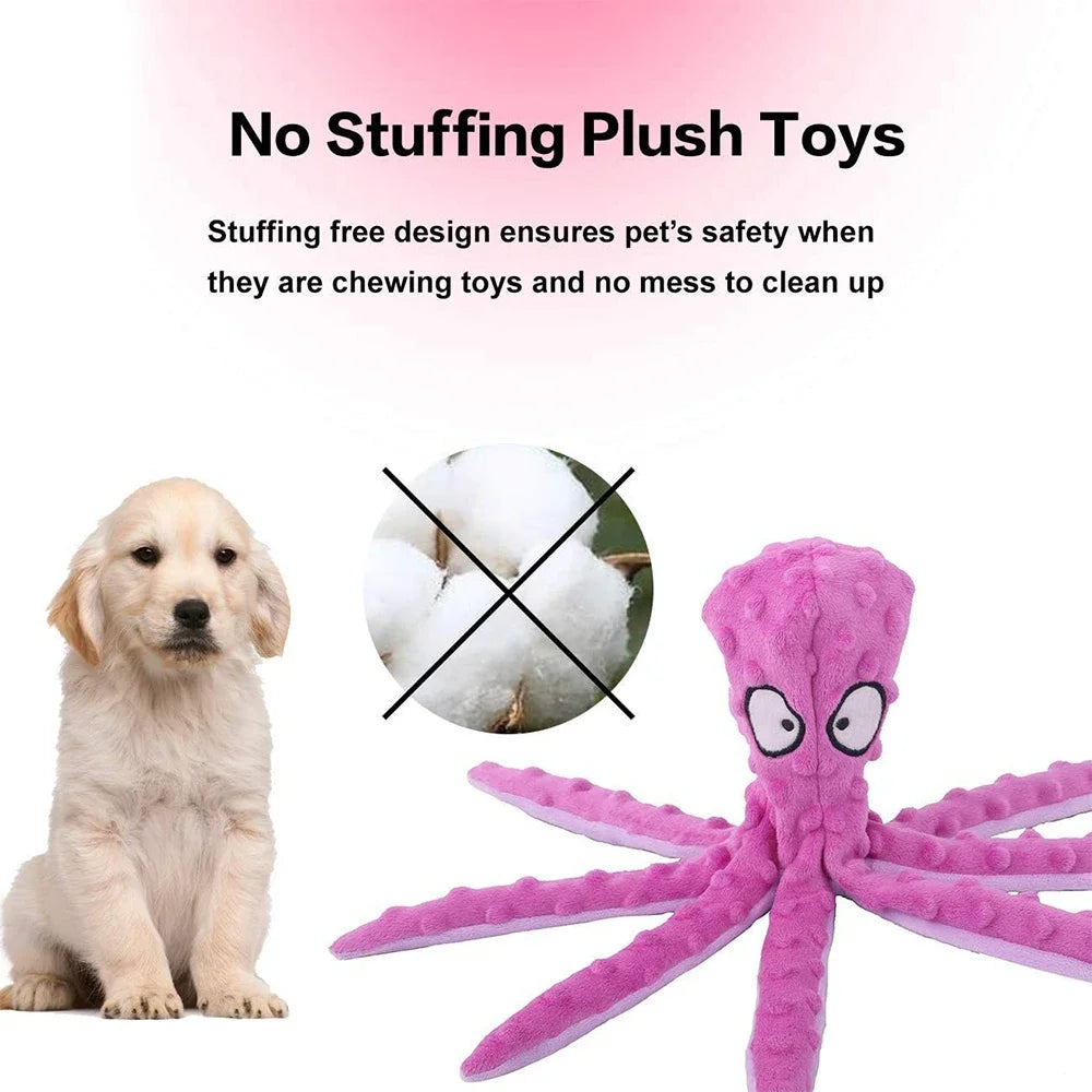 Dog Vocal Toys Octopus Non-stuffed Soft Plush Toy