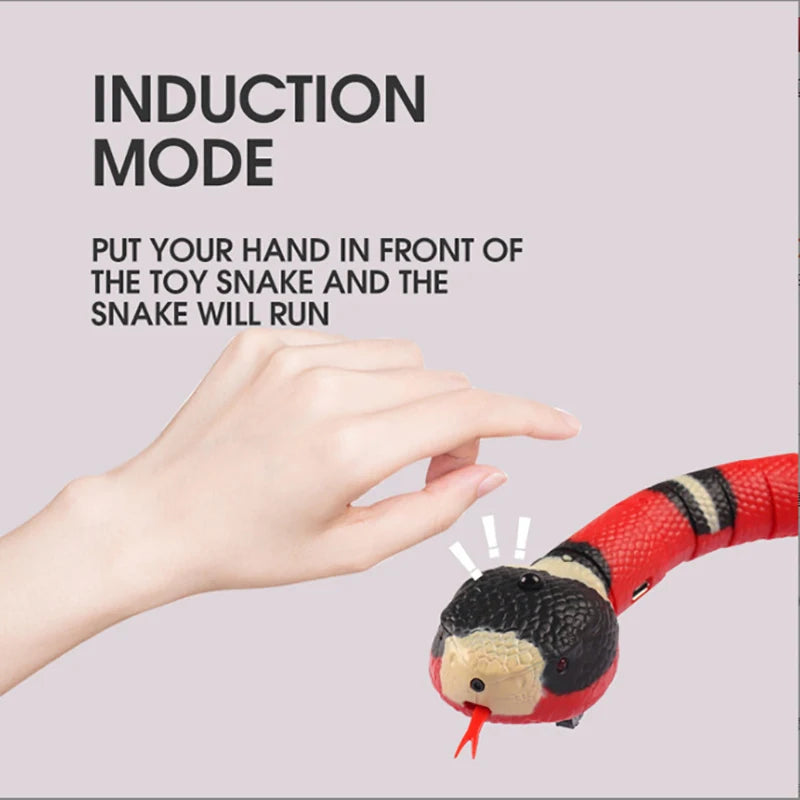 Automatic Cat Toys Interactive Smart Sensing Snake Tease Toys