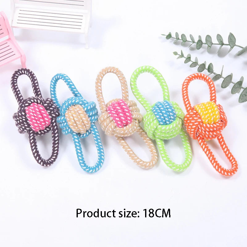 Interactive Cotton Rope Mini Dog Toys Ball