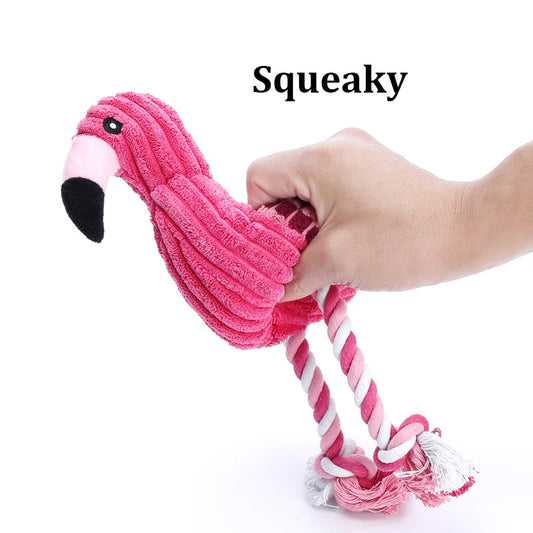 Animal Shape Squeaky Toys Plush Dog Toy