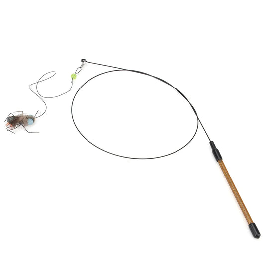 5pcs Small Replacement Head Fly Insect Cat Toy