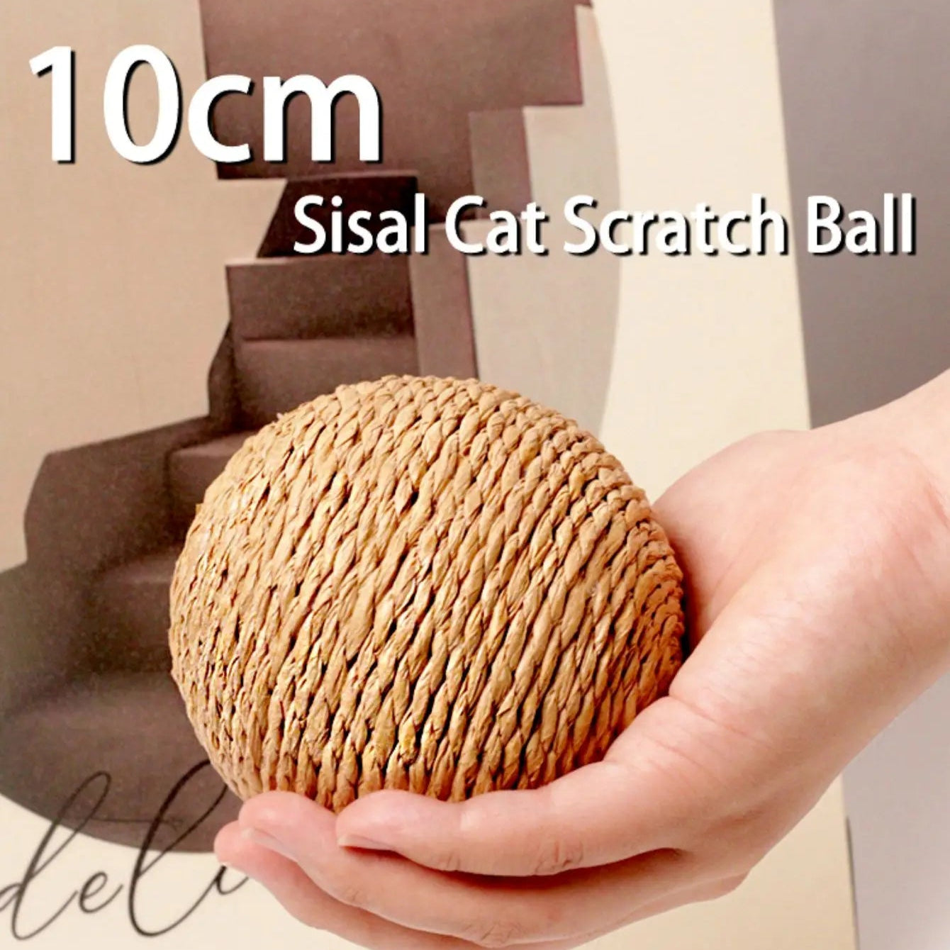 Interactive Sisal Cat Scratching Ball Toy