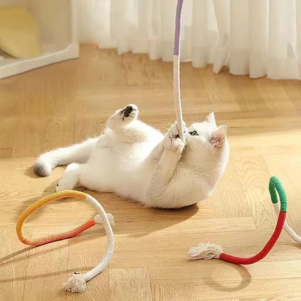 Cat Toys Chew Rope Safe Teeth Cleaning Toy