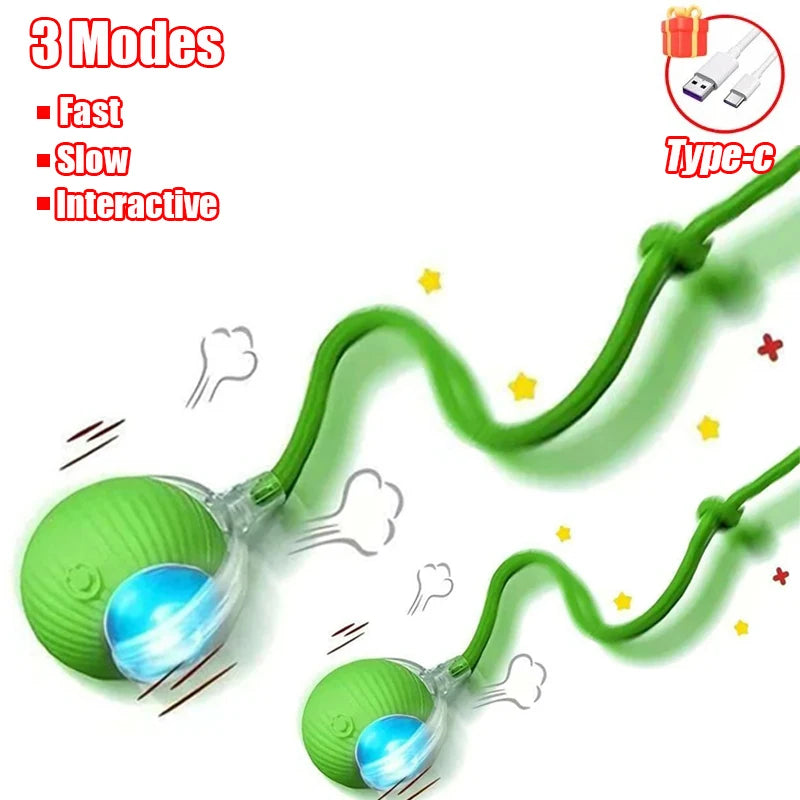 New Cat Interactive Ball Toy Automatic Rolling Ball