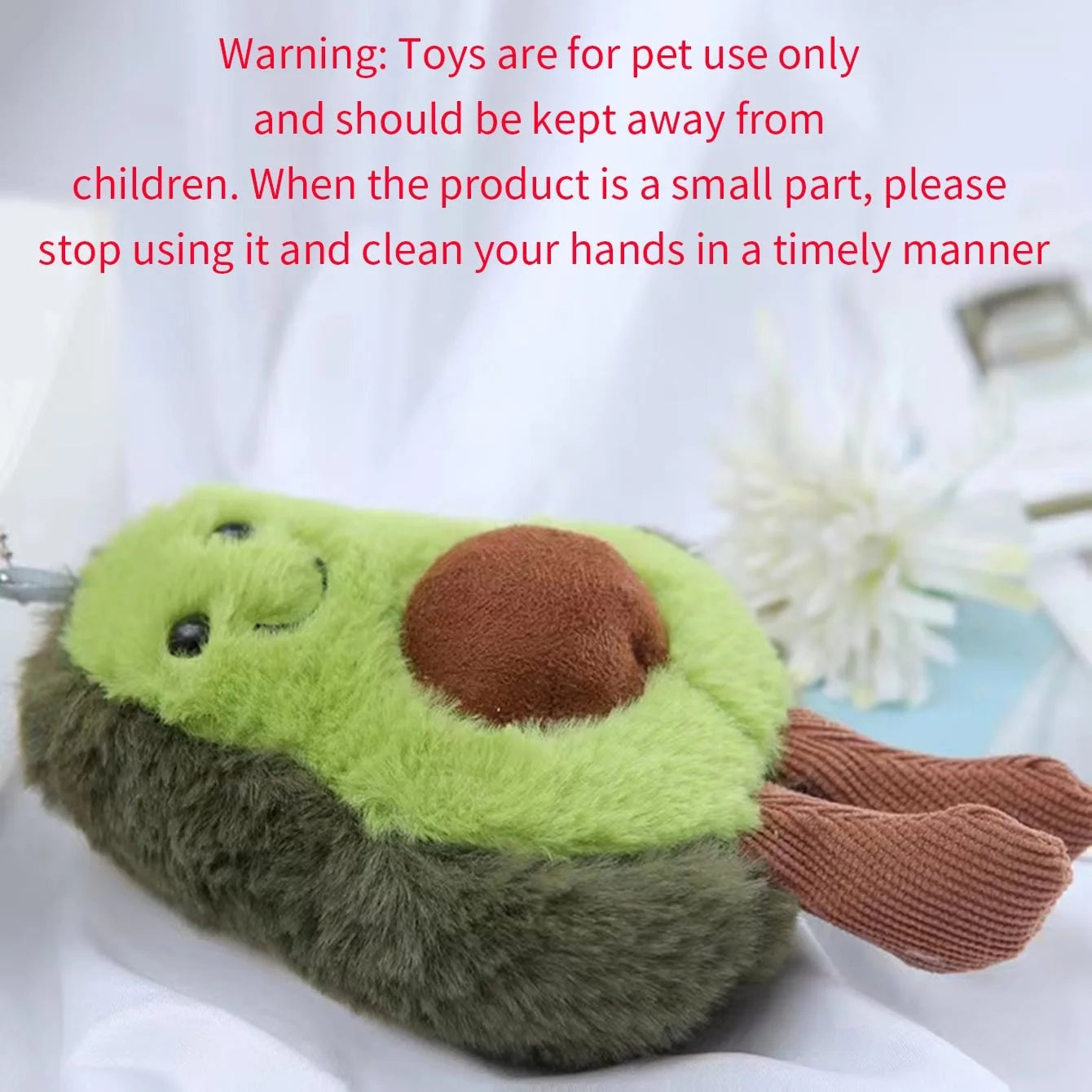 Cute Avocado Pet Plush Toy