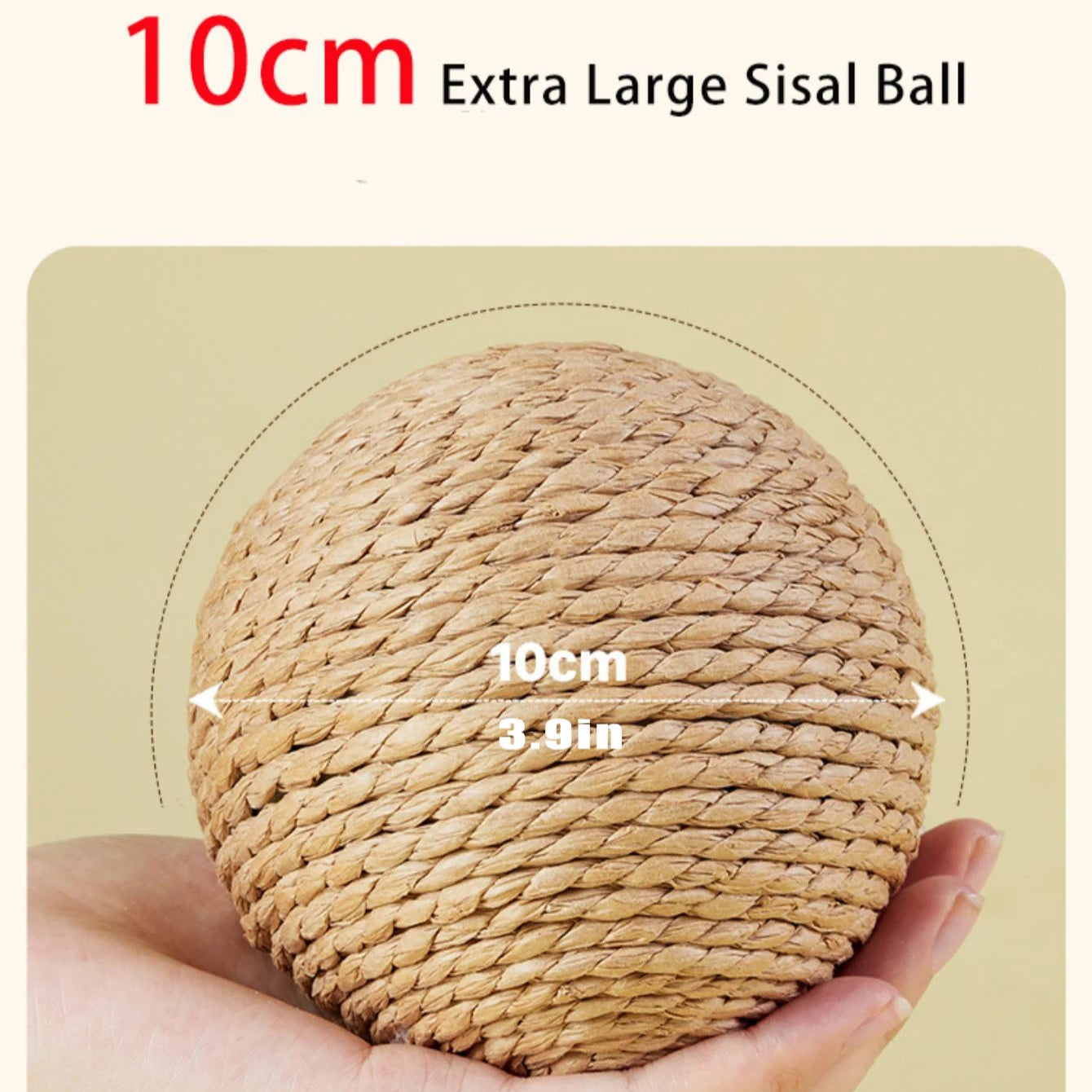Interactive Sisal Cat Scratching Ball Toy