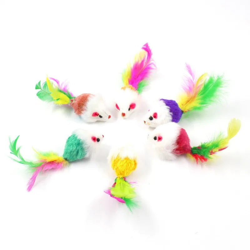 Cat Toys Interactive Cute Soft Fleece False Mouse