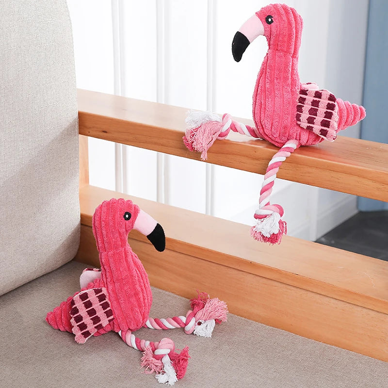 Animal Shape Squeaky Toys Plush Dog Toy