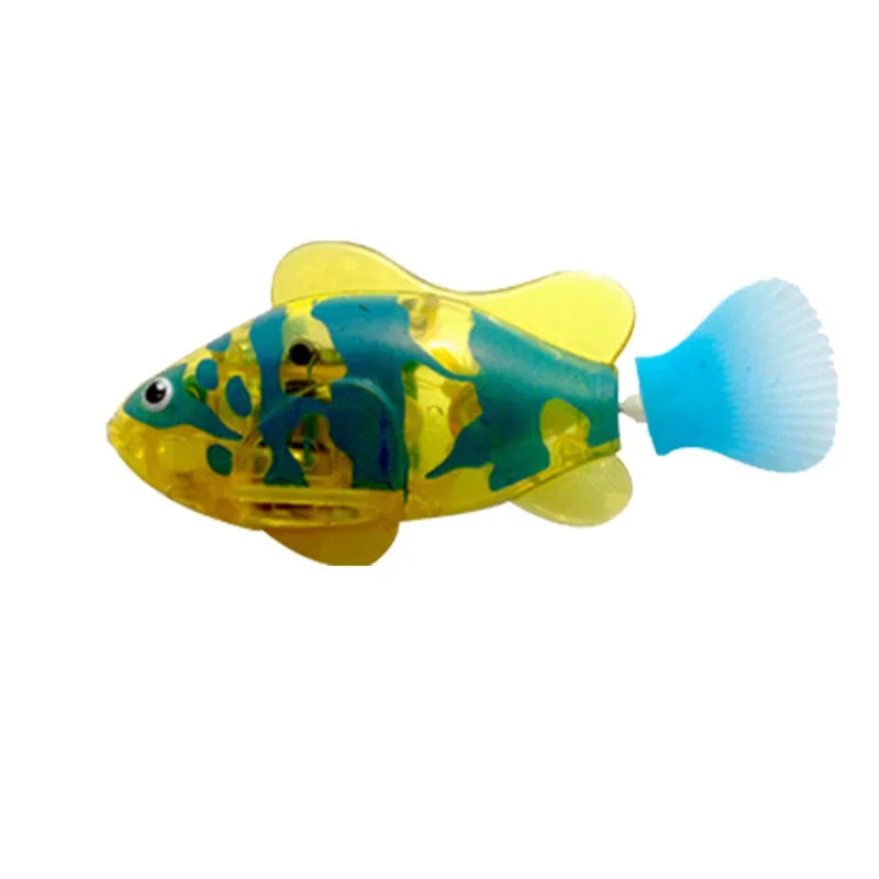 Pet Cat Toy LED Interactive Swimming Robot Fish Toy