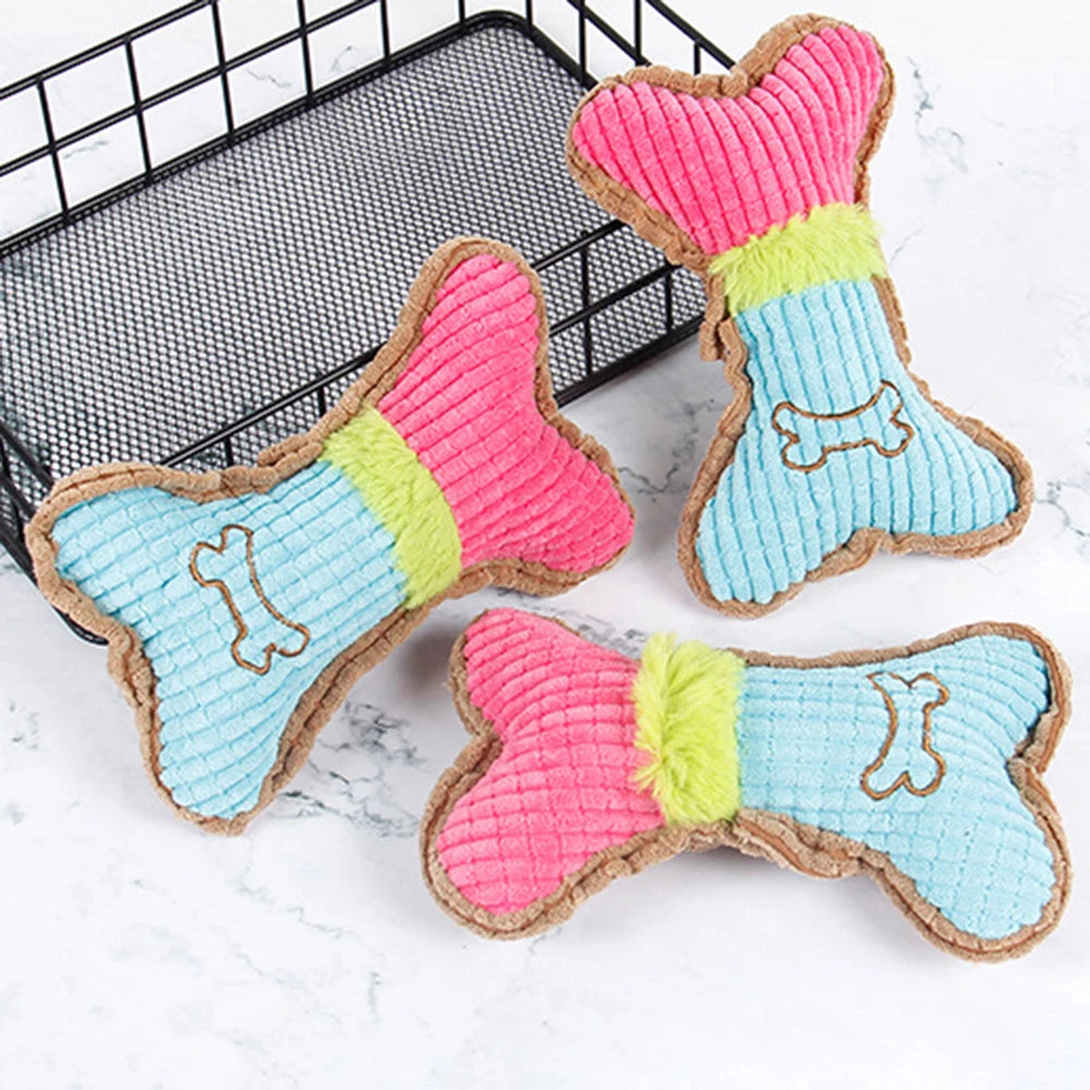 Pet Sound Grinding Teeth Bite Resistant Cat Dog Plush Toy