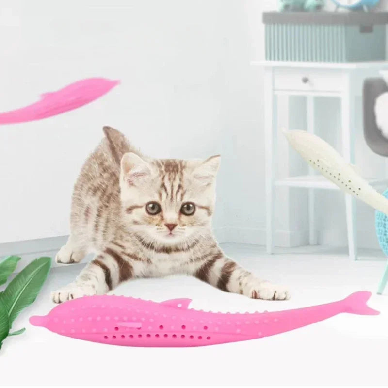 NEW Cat Teeth Brushing Toy